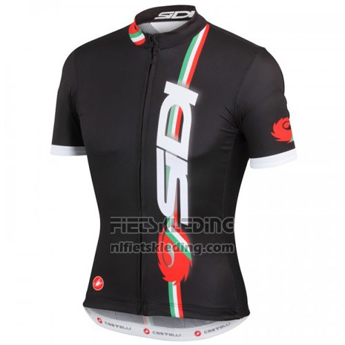 2014 Fietskleding Castelli SIDI Rood en Zwart Korte Mouwen en Koersbroek